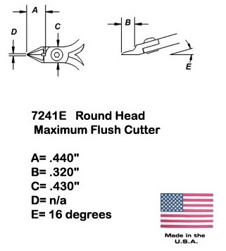 Excelta 7241E Measurments